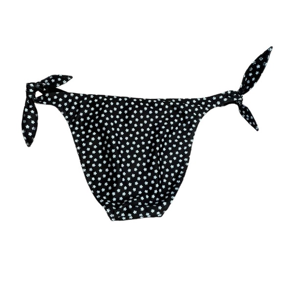 NWT Daughters of Summer Black Floral Print Adjustable Bikini Bottom - Size XS - Picture 5 of 7